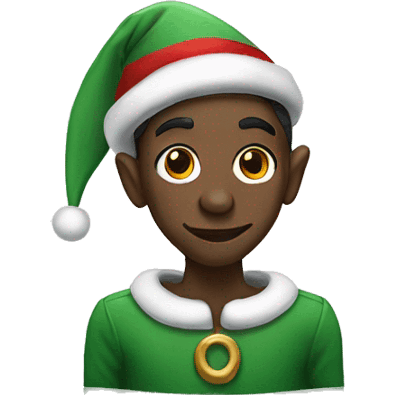 black christmas elf emoji