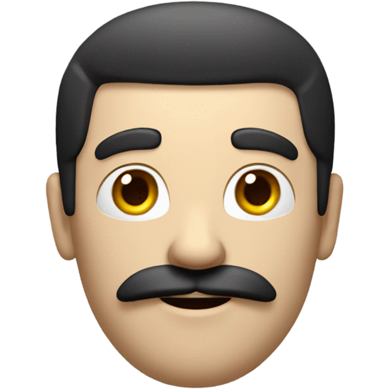 3d animation man. with black hair and moustache emoji