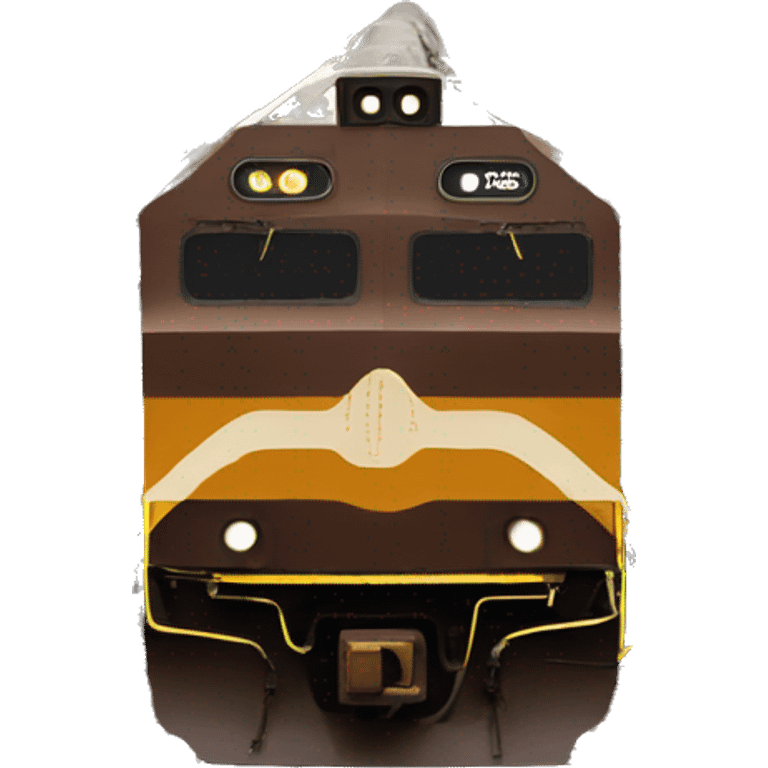  A train on tracks brown farm vibe color scheme  emoji