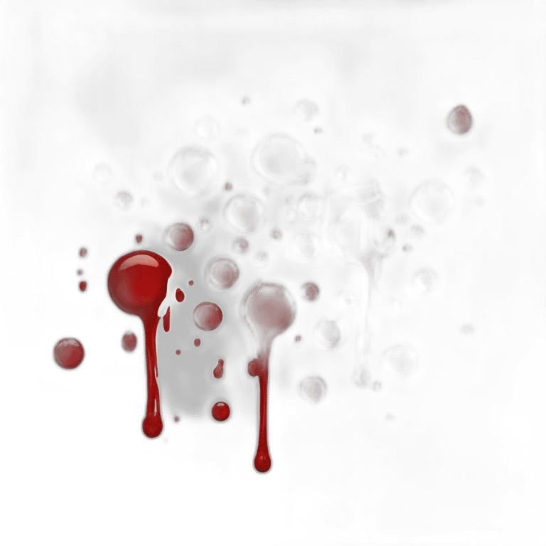 a+ blood splatter emoji