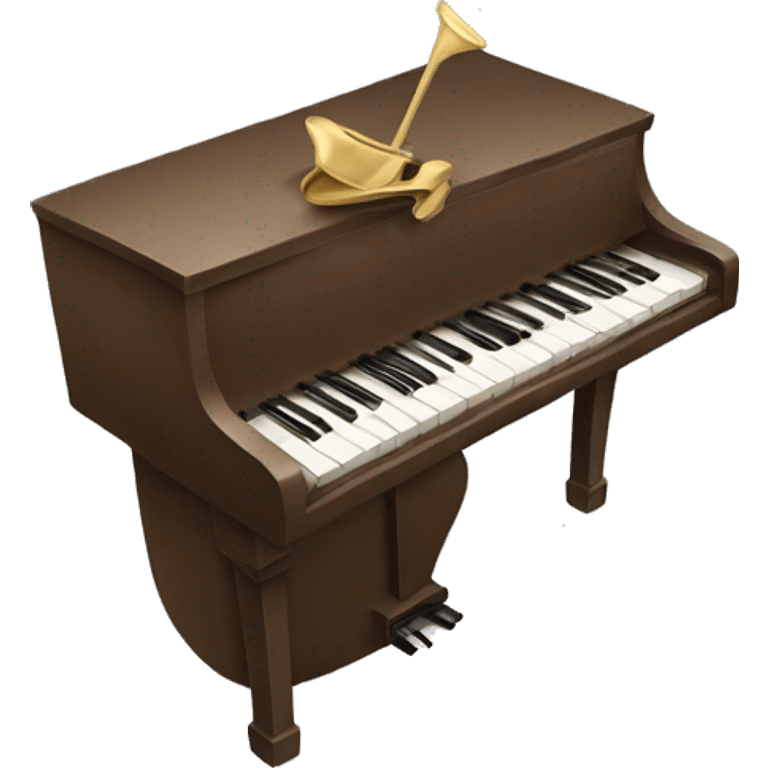 horse playing piano emoji