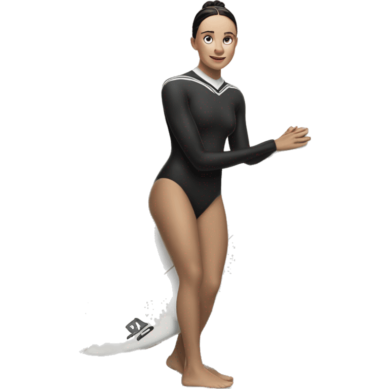 girl surfer ballet wednesday adams emoji