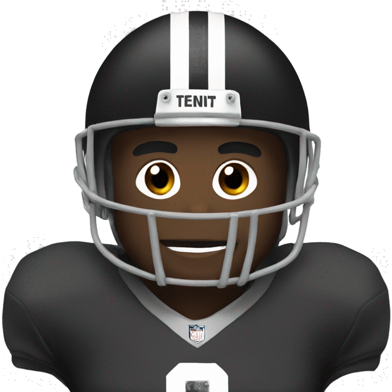 Black football  emoji