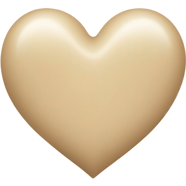 Beige heart emoji