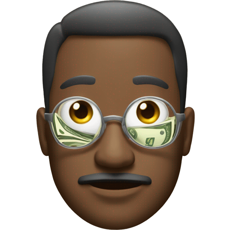 Rich man with money emoji