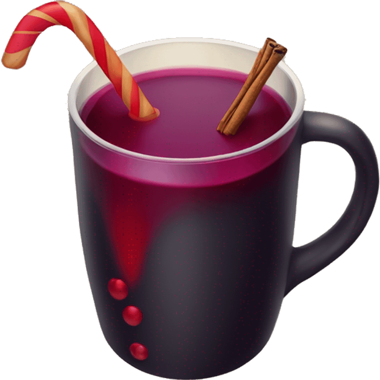 Mulled wine christmas cup emoji