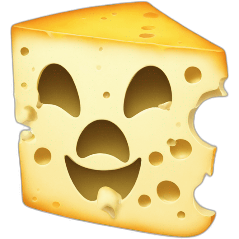 Cheese-ghost emoji