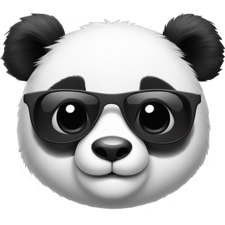  Cute small Panda bear with sunglasses  emoji