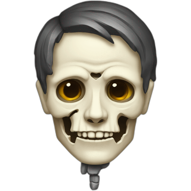 Hamlet with skull emoji