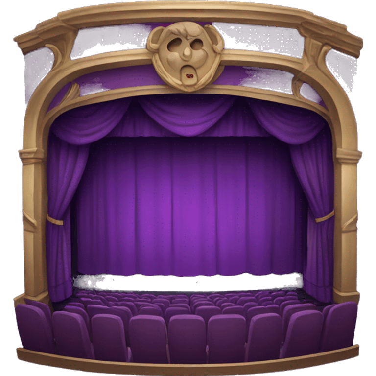 Purple theater  emoji