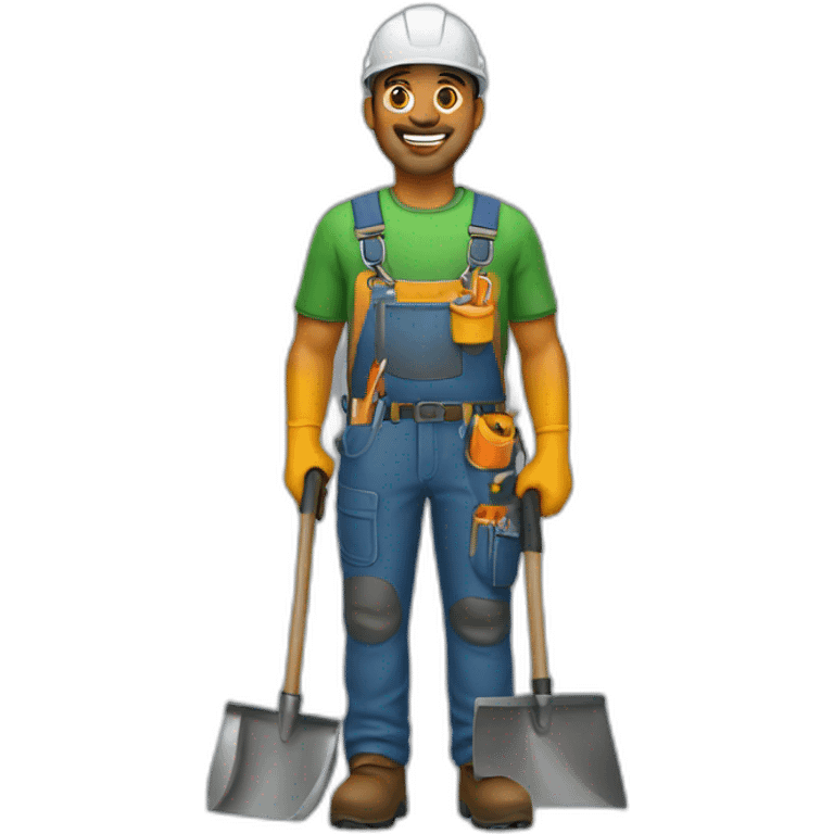 landscaper with many leads emoji