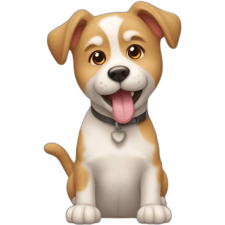 Chien et chat mignon emoji