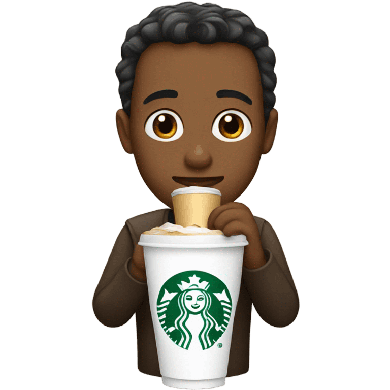 Drinking Starbucks emoji