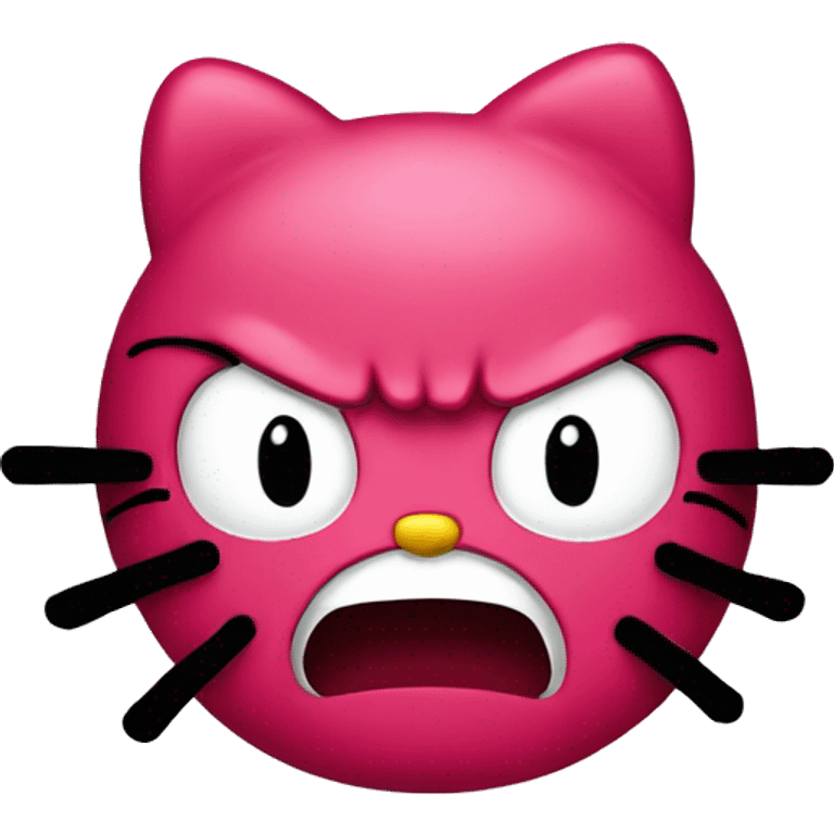 Hello kitty angry  emoji