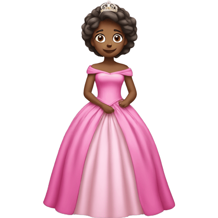 Princess with pink dress emoji