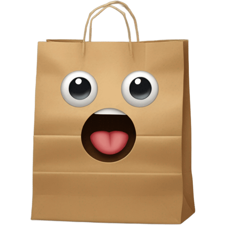 paperbag head emoji emoji