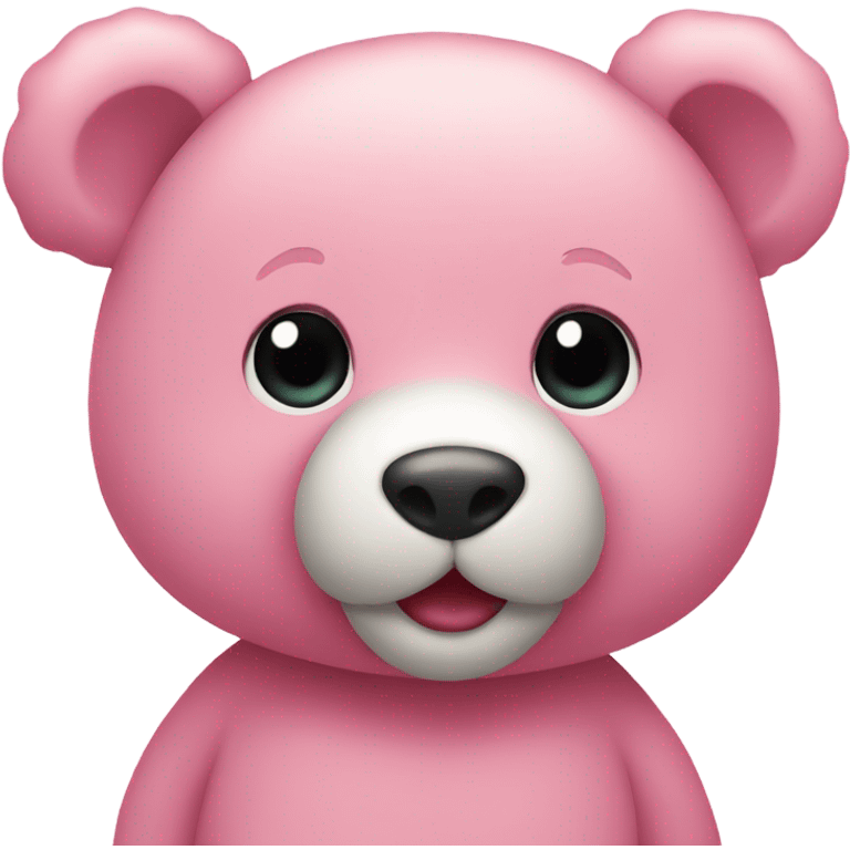 Cute teddy pink emoji