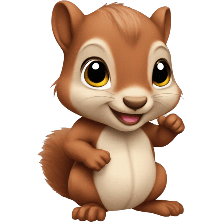 Squirrel baby emoji