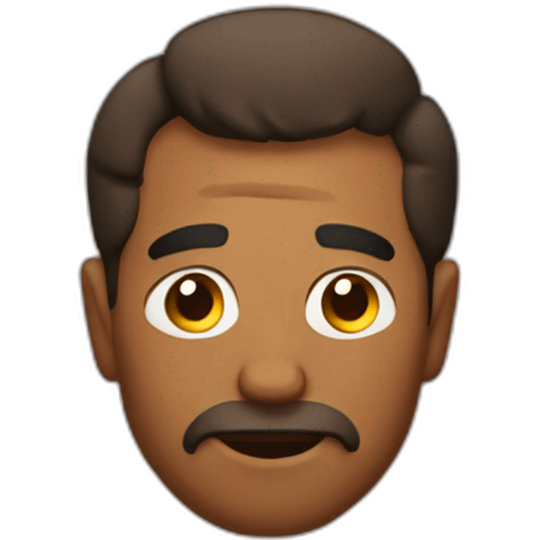 Drunk brown man emoji