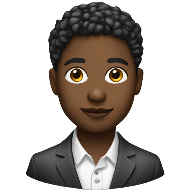 Young Technology Information Professional black person emoji