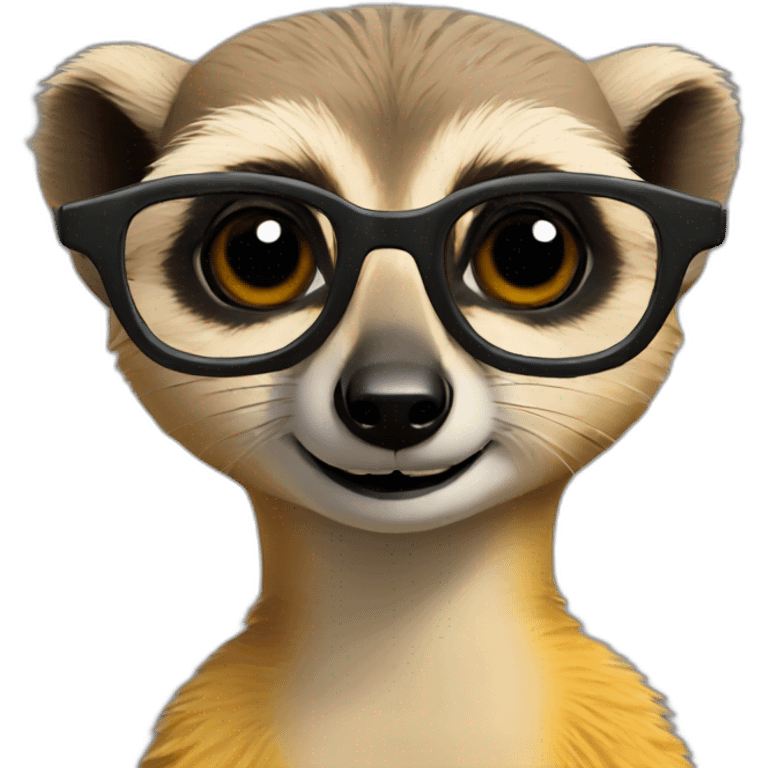 Meerkat glasses emoji