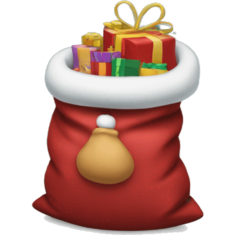 santa's sack full of presents emoji