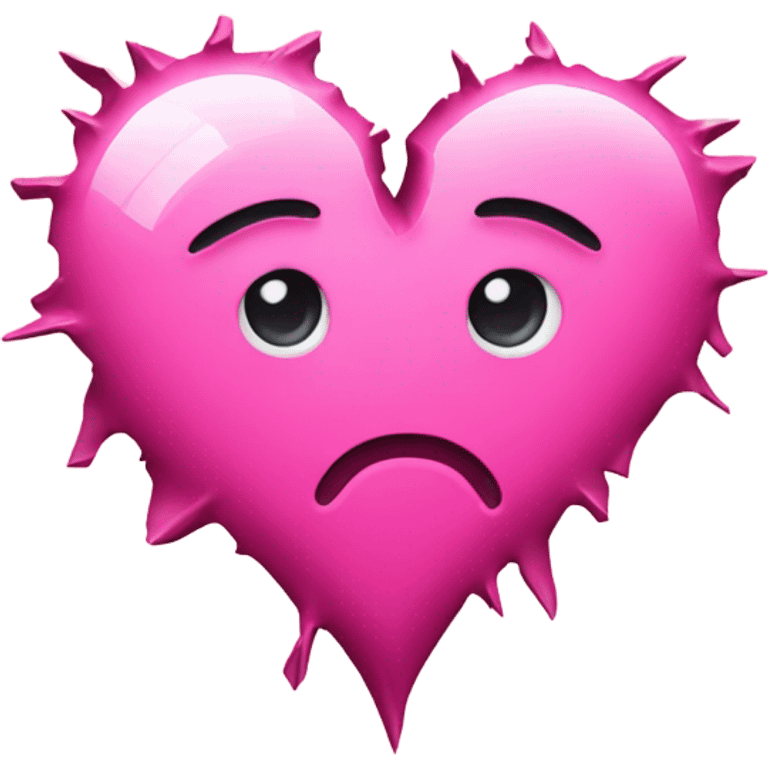 pink broken heart ios emoji emoji