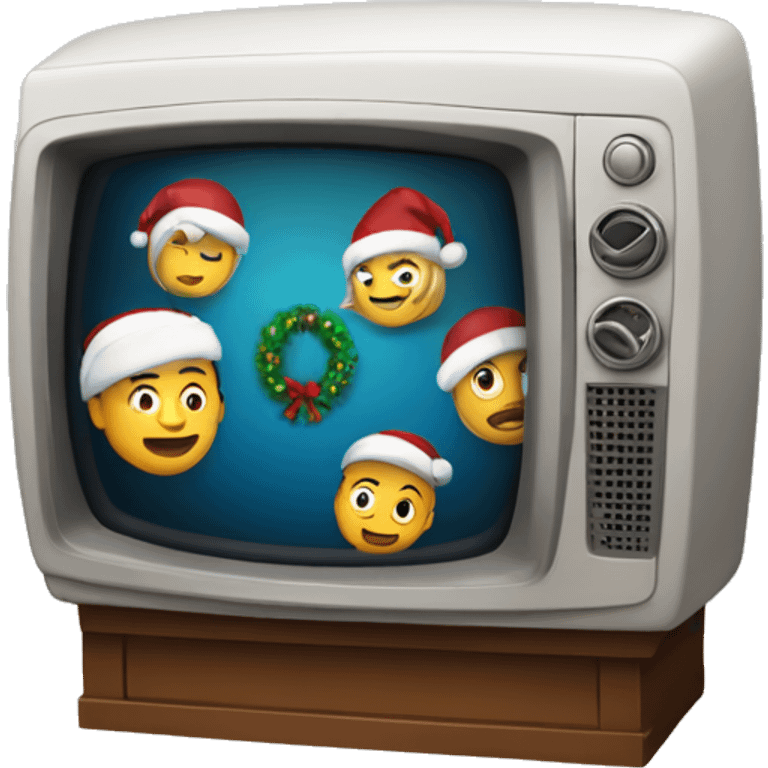 Televisión Navidad  emoji