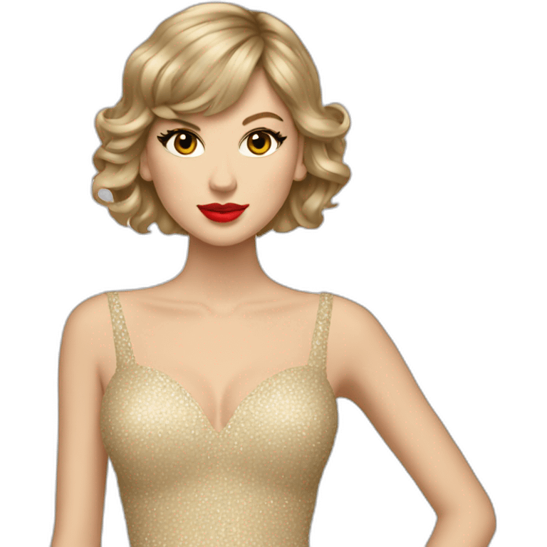 Taylor SWIFT with dress emoji