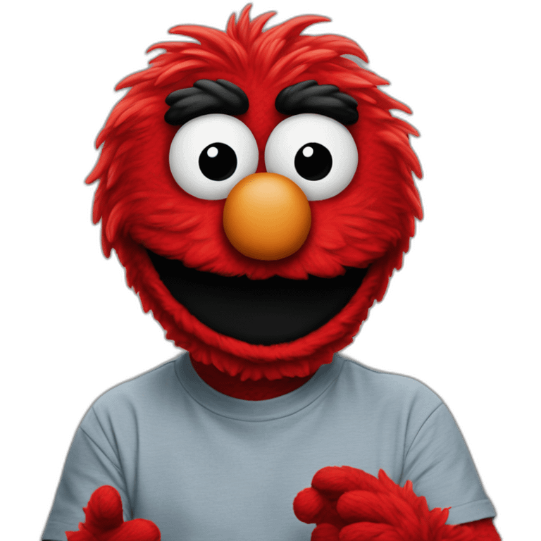 elmo everything is fine meme emoji