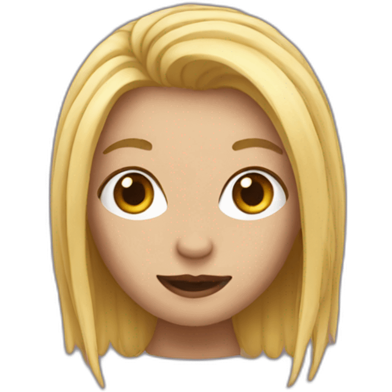 Spider with blonde hair  emoji