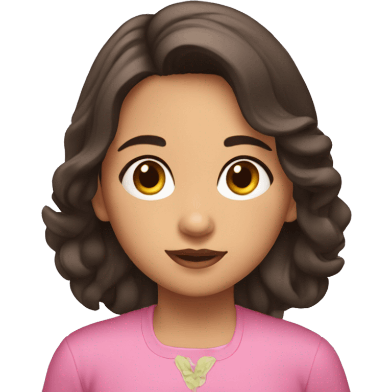 niña morena emoji