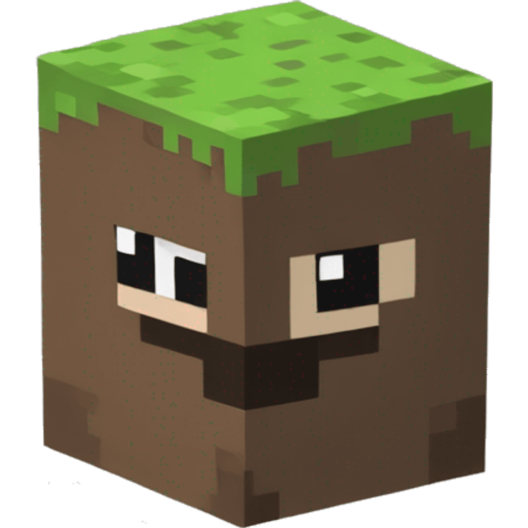 2d Minecraft dirt block  emoji