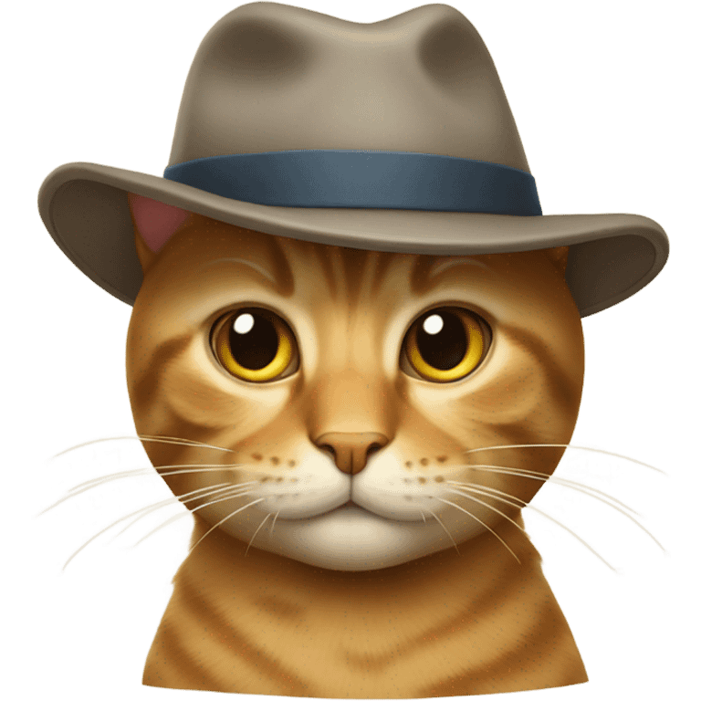 Cat wearing hat emoji