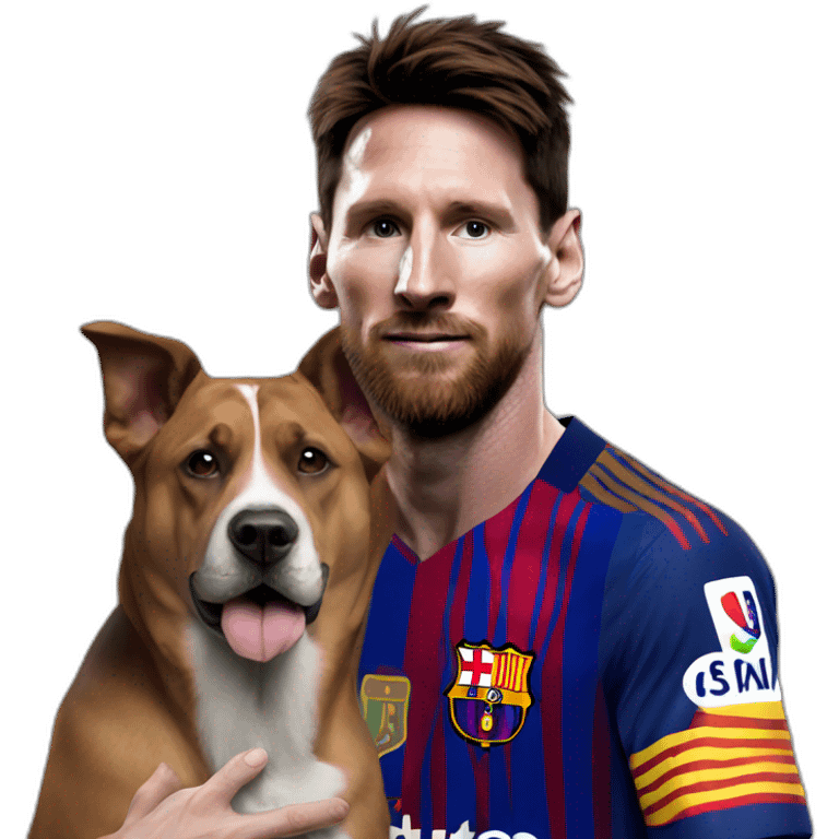 Messi sur un chien  emoji