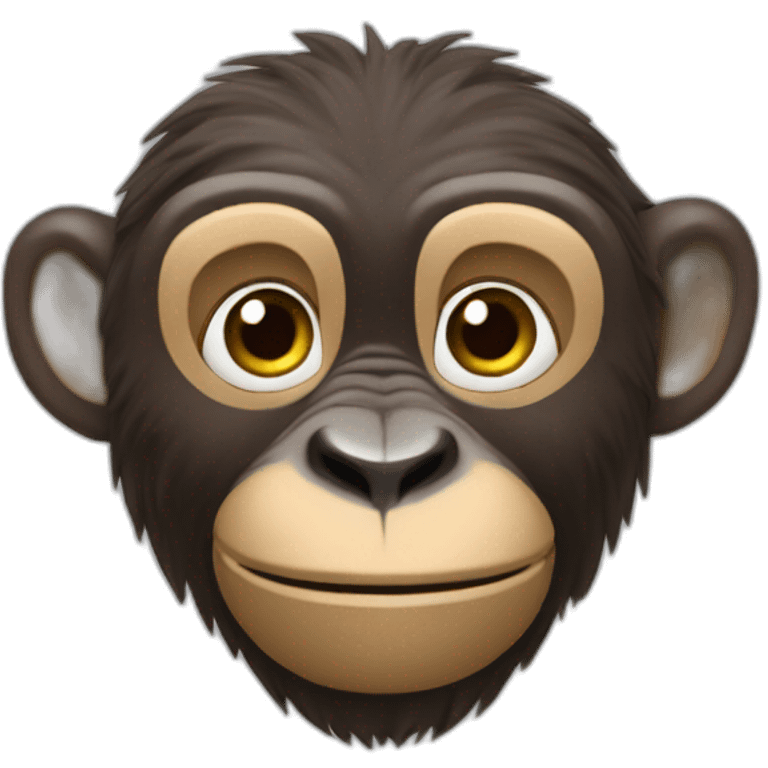 Un singe qui est choqué emoji