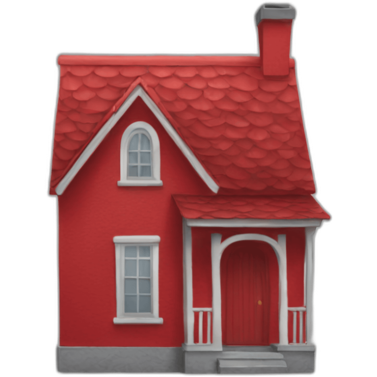 Red house emoji