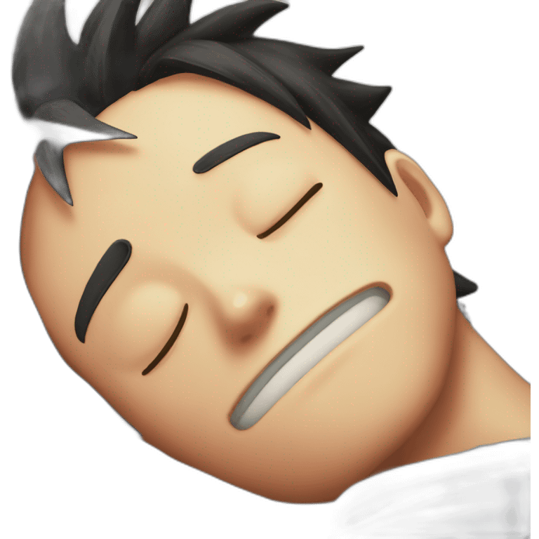 Luffy slepping emoji