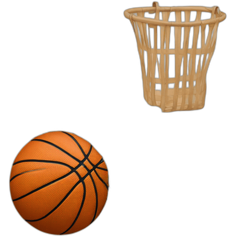 basketball ball in a basket emoji