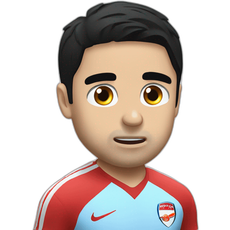 Mikel Arteta crying emoji