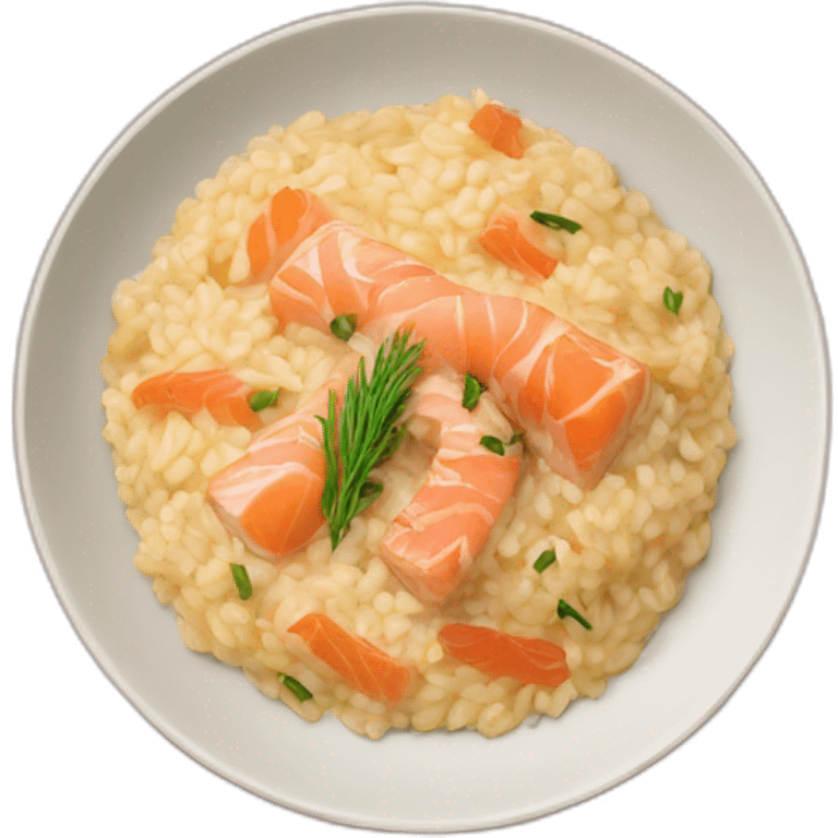 risotto au saumon emoji