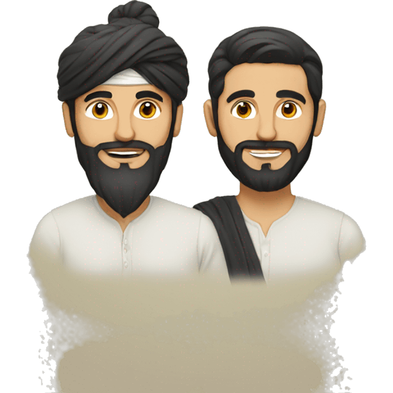 Pashtun and Panjabi men  emoji