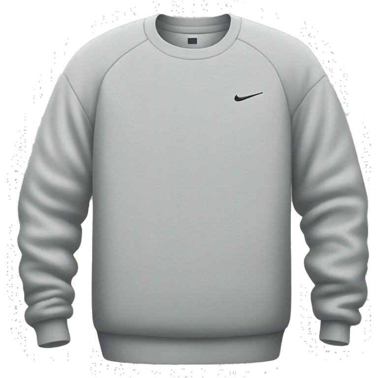 oversized very light gray nike sweater emoji