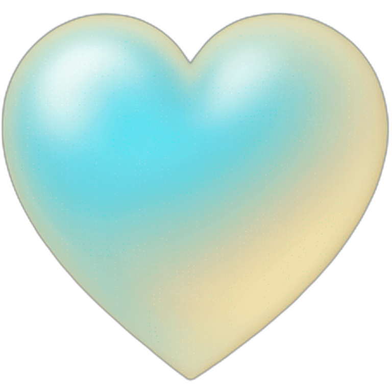 Sky blue heart emoji