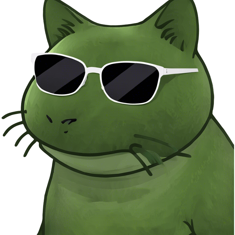 Cat with sunglasses emoji