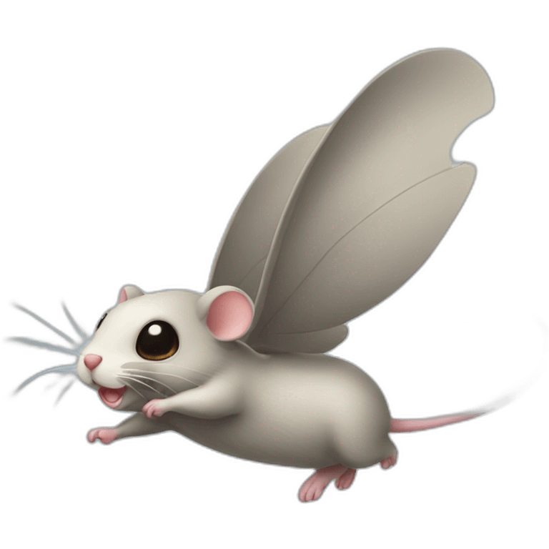 flying mouse emoji