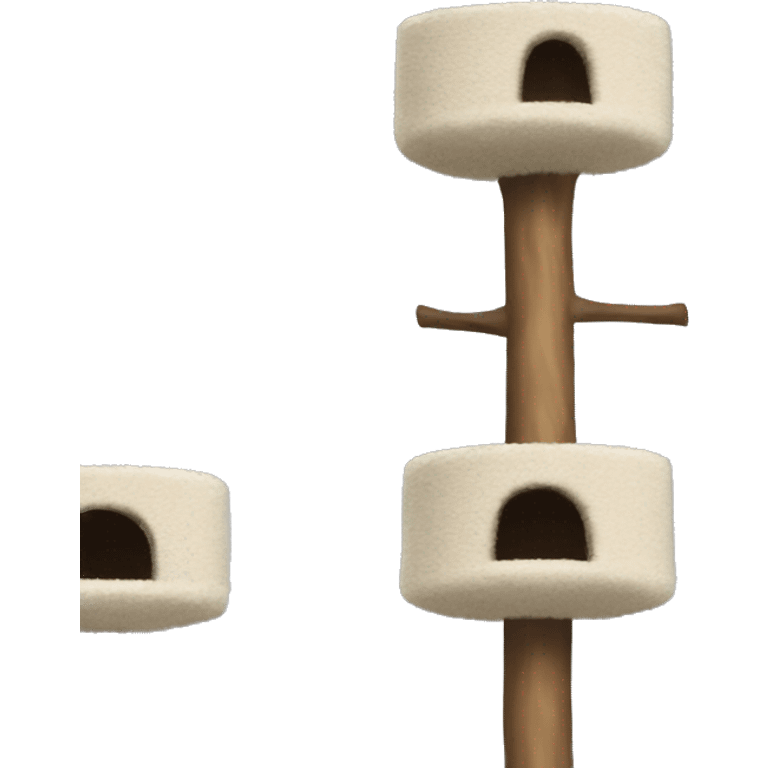 Cat tree tower fluffy realistic emoji