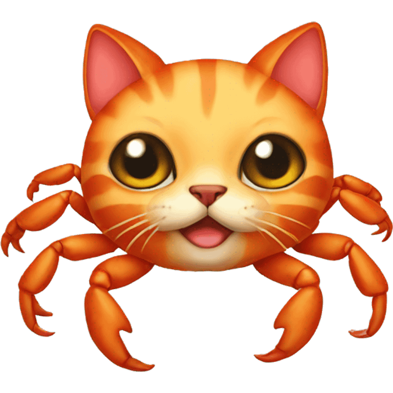 Crab cat emoji