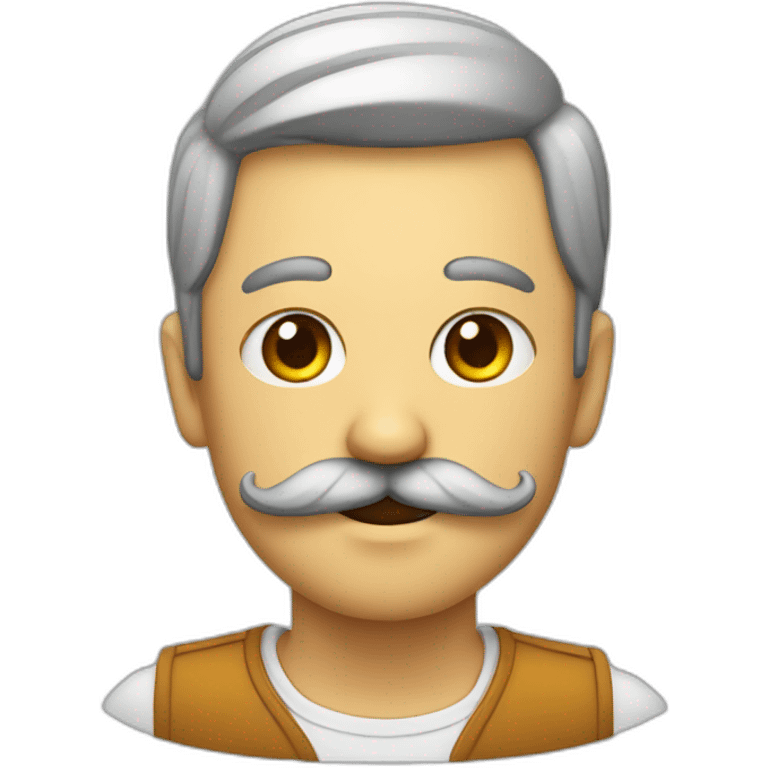 Avec un costume et une moustache  emoji