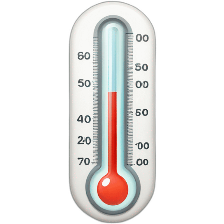 Thermometer for measuring body temperature emoji